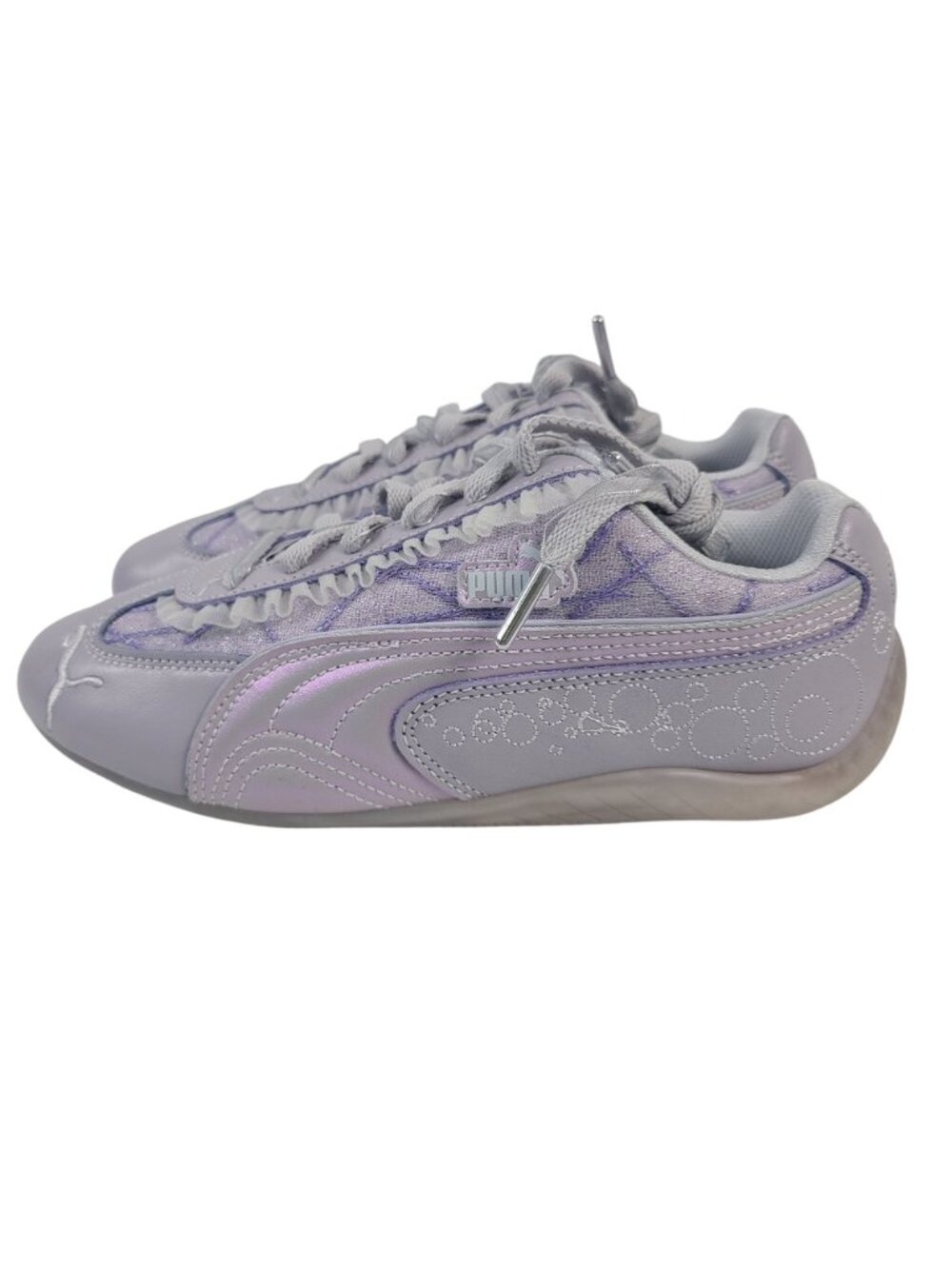 NEW Puma Wicked Speedcat Goodness Sneakers Lilac Silver Mist Junior Size 6.5 - Picture 4 of 8